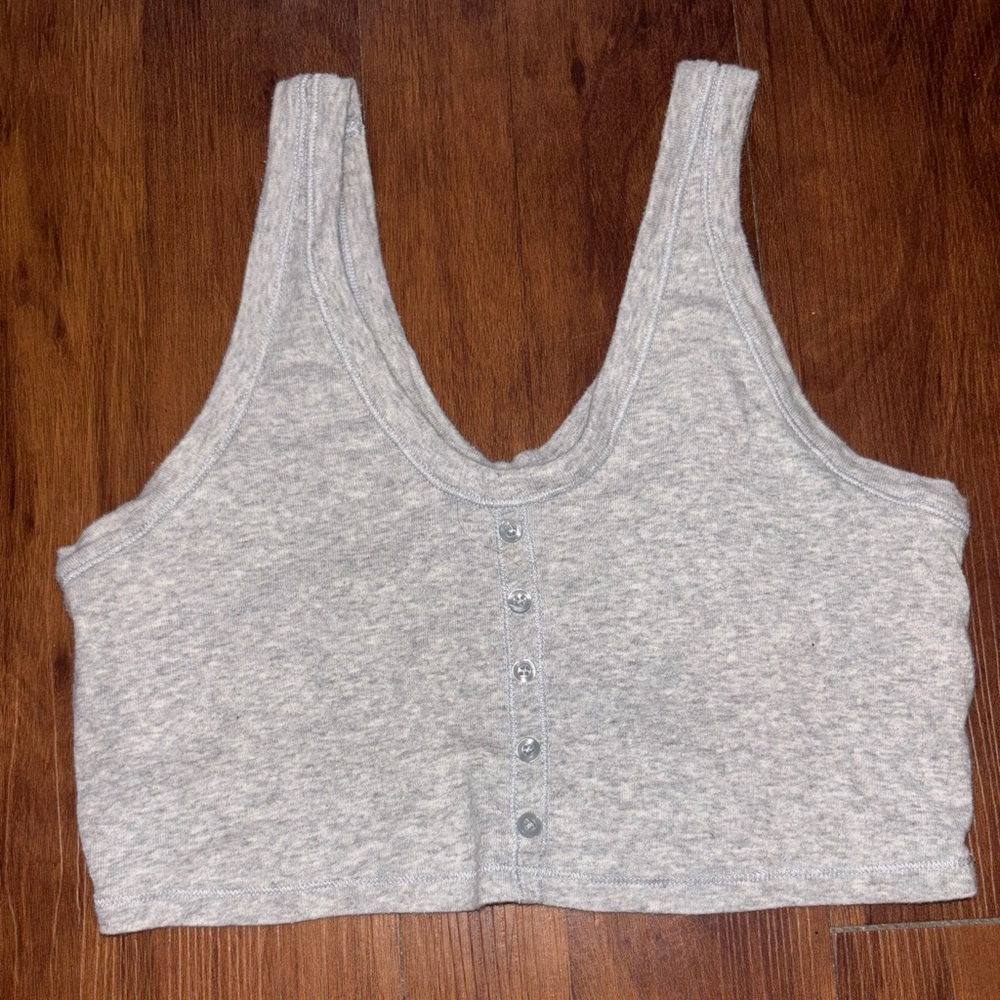Gray Women's aerie top